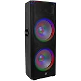 [CONNECTIQUE COMPLÈTE ET RÉGLAGES SIMPLES] : Entrée micro en XLR/jack pour l’animation, entrées ligne en XLR, RCA ou mini-jack 3,5 mm pour table de mixage, contrôleur DJ ou lecteur audio. Égaliseur 2 bandes pour adapter graves et aigus à la salle, au style musical et au volume désiré.