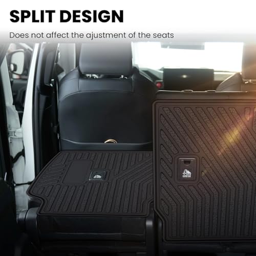 Image of LASFIT Cargo Mat for Toyota 4Runner 2025 2026 (Fit 5 /7 Seats) | All Weather Custom Fit Anti-Slip Pet Friendly Easy Clean TPE Rear Seat Backrest Mats for 6th Gen 4Runner, Black