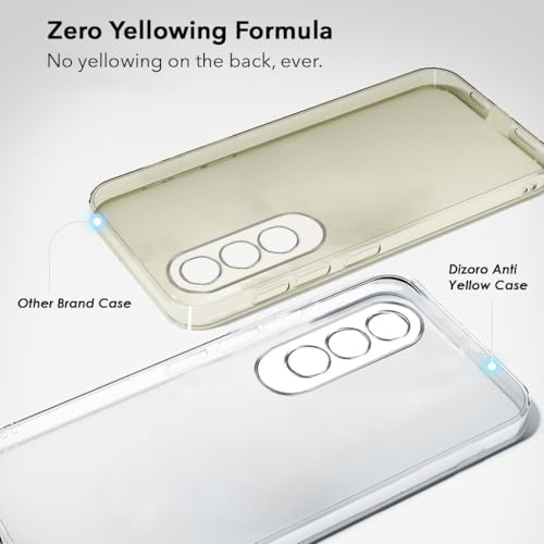 Image of DIZORO Compatible with Oneplus nord Ce4 5G Back Cover Case Clear,[ Anti Yellow ][Military Grade Protection] Hard PC Back Cover Transparent