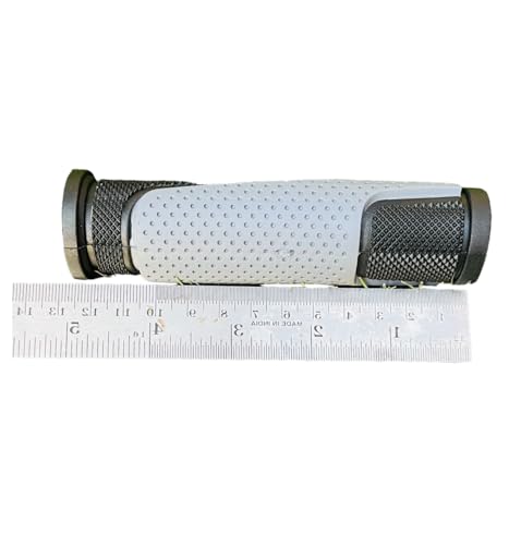 Image of Senior Cycle Handle Grip for 24-29 Inch Bicycle Dual Color Soft Rubber Non Toxic Anti-Slip MTB /City Bicycle Handle Grip Length 13cm Multicolor (Black-Grey)