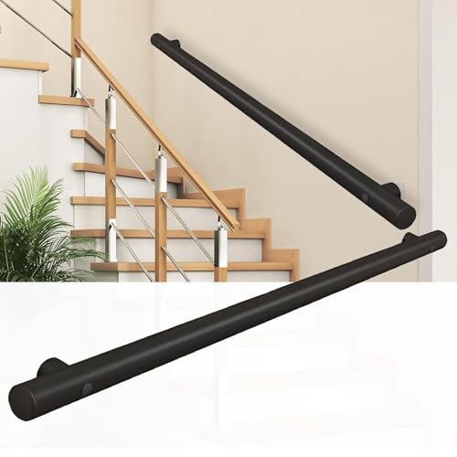 Main courante pour escalier intérieur extérieur en kit de rampe d'escalier avec barre