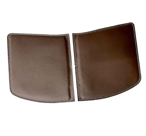 TOYOTA ハリアー80系 専用設計 Bピラーパッド(運転席/助手席セット) (ブラウン合皮,ブラウンステッチ)