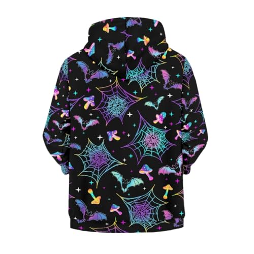 JooMeryer Kids Halloween Full Zip Up Hoodie Boy Girl 3D Printed Long Sleeve Hooded Sweatshirts2