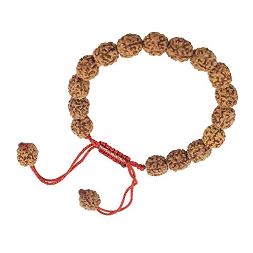 Tridev Blessings 4 Mukhi Wood Rudraksha Bracelet/Four Face Rudraksha Bracelet - 18 Beads For Unisex Adult (10Mm, Brown) (B08K4KP98B) Amazon Price History, Amazon Price Tracker