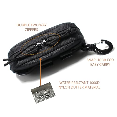 Image of Tactical Molle Glasses Case Tactical Eyeglasses Case Shockproof Sunglasses Carrying Protective Box with Clip