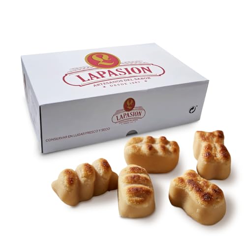 LAPASION - Figuritas de Mazapan Artesanas de Calidad Suprema Sin Azucares Añadidos, Bolsa 1kg.