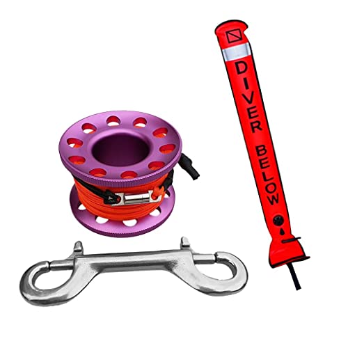 CAQYPVH SMB Tube with Dive Reel Spool for Scuba Diving Activities,