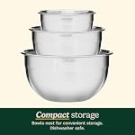 Cuisinart Set of 3 Mixing Bowls with lids, Stainless Steel (CTG-00-SMBC)