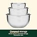 Cuisinart Mixing Bowl Set, Stainless Steel, 3-Piece, CTG-00-SMB
