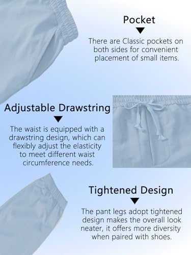Men's Casual Jogger Pants - Relaxed Fit Lounge Pants with Drawstring4