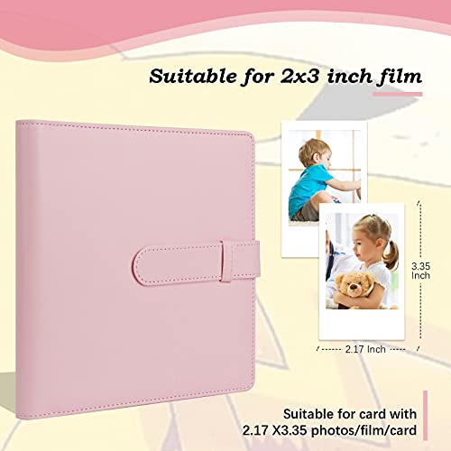 256 Pockets Photo Album For Fujifilm Instax Mini Liplay 12 11 9 8 40 Evo 7S Instant Camera/Mini Link Printer, Polaroid Snap Touch Pic-300 Z2300 Mint Zip Instant Camera Printer(Baby Pink) #TOP1