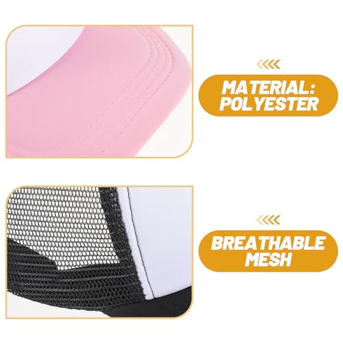 Casquettes de baseball sublimation lot de 6 vierges en polyester respirant