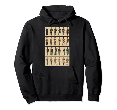Retro Art USA Histoire militaire Guide vestimentaire Guerre Sweat à Capuche