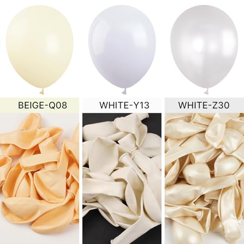 Image of PartyWoo White Balloons 100 pcs 10 Inch Matte White Latex Helium Balloons for Wedding Bridal Graduation Engagement Baby Shower Gender Reveal Easter Anniversary Birthday Party Decorations White-Y13