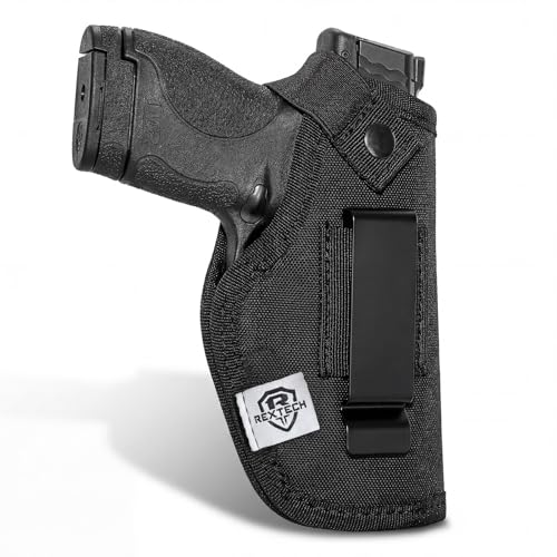 REXTECH Nylon Holster for M&P Shield/Shield Plus 9mm, IWB/OWB 9mm Shield/Shield Plus Holster, Universal Gun Holster for Similar Size Models