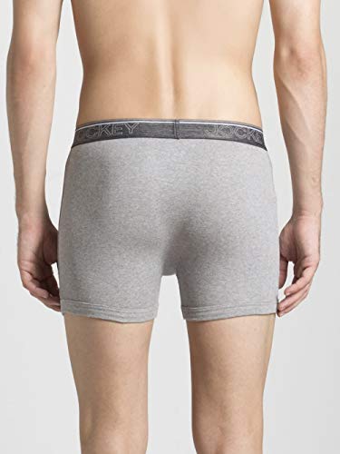 Image of Jockey 8009 Men's Super Combed Cotton Rib Solid Boxer Brief with Ultrasoft Waistband (Pack of 2)