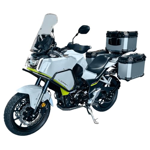 Lifan KPT 400 | 400cc Adventure Touring | EFI | 6-Speed | 44.9 HP | Dual ABS | Inverted Shocks | 100 MPH Top Speed | Side & Tail Boxes | Crash Guards | Street Legal