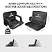 HITORHIKE Stadium Seat for Bleachers or Benches Portable Reclining Foldable Type Stadium Seat Chair with Padded Cushion Chair Back and Armrest Support(Black,25