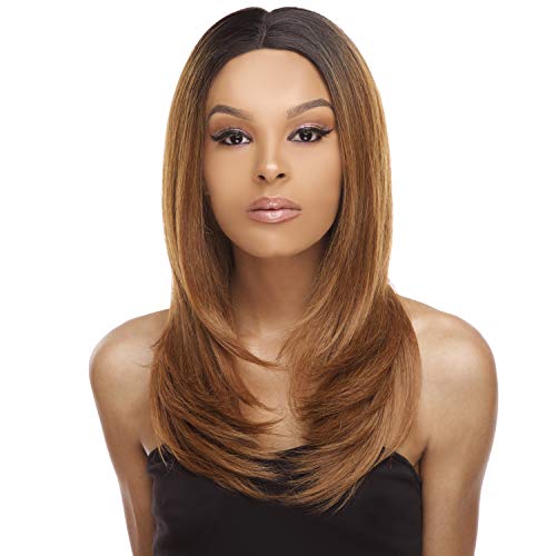 The Stylist Synthetic Lace Front Wig Swiss Lace Silk Top Perfect Layers (F1B/30)