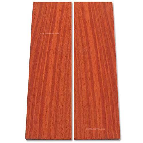 Escalas de madera Padauk 5.0 x 1.5 x 0.25 pulgadas