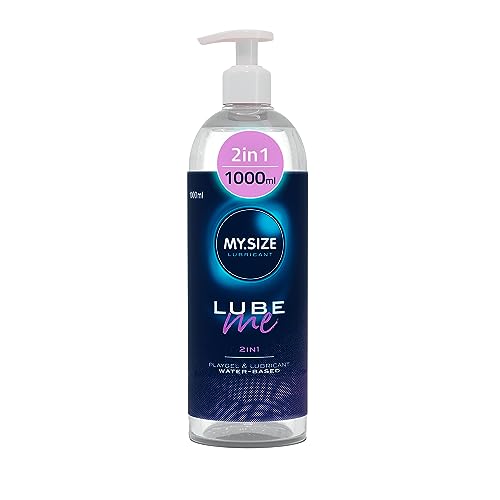 MY.SIZE Lube Me Premium Gel Lubrificante 2in1 1000 ml | Lubrificante inodore | Gel a base d'acqua e per il gioco | Lubrificante per toys e preservativi in lattice