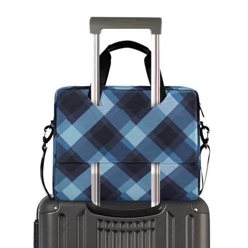 Maletín portátil para laptop 15.6 pulgadas azul negro miniatura 4
