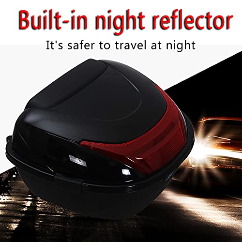 Top Case Moto Universel avec Réflecteur de Sécurité et Support - 3