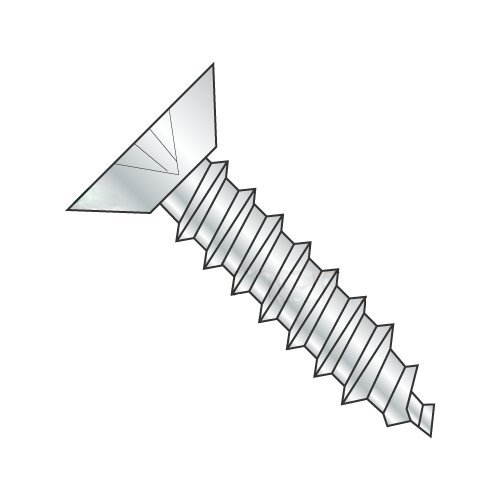 #10 x 3/8" Type AB Self-Tapping Screws/Phillips/Flat Undercut Head/Steel/Zinc (Carton: 10,000 pcs)