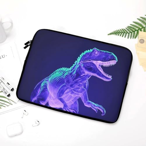 Funda portátil para laptop estilo dinosaurio verde miniatura 5