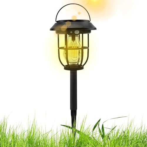 Luces de paisaje con energía solar, Estaca al aire libre LED | Iluminación, luz de pared para césped, pasarela, patio, de entrada, patio que hace un uso completo de la luz solar natural para