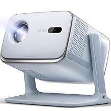Aurzen BOOM mini Google TV 4K Supported Smart Portable Projector with WiFi and Bluetooth, Outdoor & Home Movie Projector with 20W Speakers DoIby Audio, Real-Time Focus, 500 ANSI Lumens, Blue