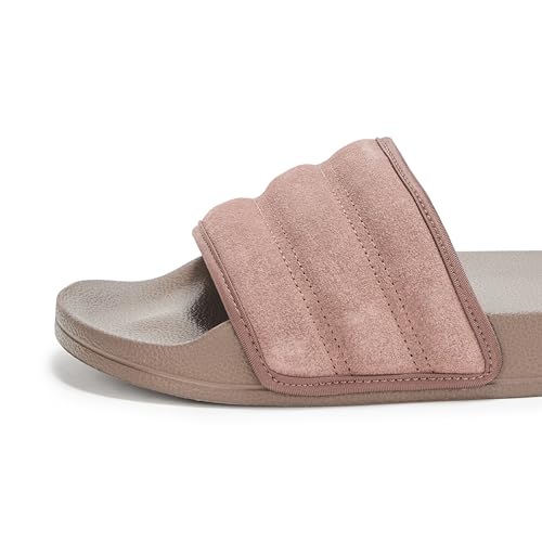 Image of adidas Women ADILETTE SHOWER Synthetic Swim Slide FTWWHT /GOLDMT /BOGOLD | LUT50