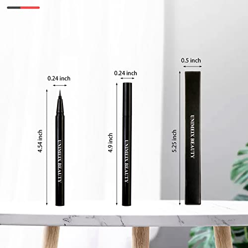 Unimeix Eyeliner Liquid Liner Waterproof Eye Liner Makeup Eyeliner Pen Precise All Day Eyeliner Charcoal Gray #TOP4