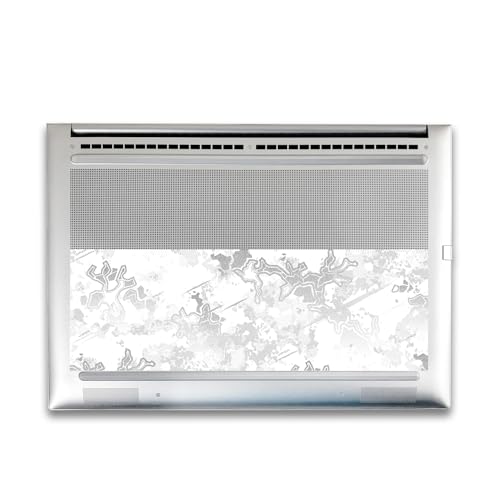 Image of Glossy Glitter Gaming Skin Compatible with HP Envy x360 16 inch (2023) - Viper Snow - Premium 3M Vinyl Protective Wrap Decal Cover - Easy to Apply | Crafted in The USA by MightySkins