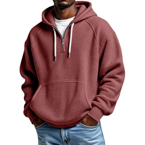 Chaqueta de verano para hombre con capucha roja talla XL