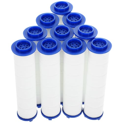 SHINEOFI Lot de 10 Filtres Coton PP Haute Compression, Installation Facile, Remplacement Pratique pour Pommeau, Filtration de l'eau
