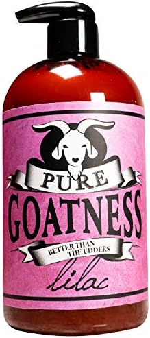 Pure Goatness Premium Goat Milk Lotion Natural Skincare Body Hand and Face rejuvenating and cleansing moisturizer (Lilac, 16oz)