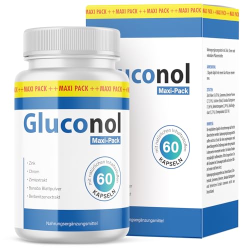 Gluconol Cápsulas | Apto para hombres y mujeres | Fácil de usar | 90 cápsulas