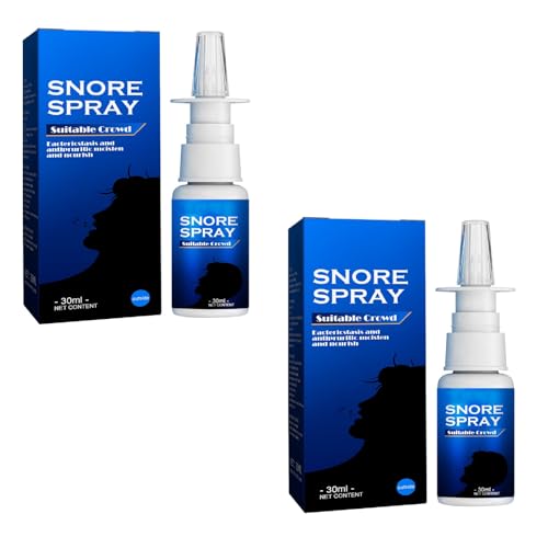 Anti Ronquido Spray Nasal,Spray Antironquidos Mejora el Sueño,Gotas para Dormir Mejor Solución Eficaz para los Ronquidos,Ronquidos Soluciones,Rápido y efectivo,2PC