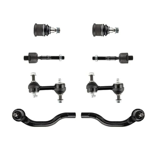 Kac Control Arms & Ball Joint Assembly, 12Pcs Lower Upper Control Arm Tie Rod Suspension Kit Compatible With Tsx 2004-2008, Accord 2003-2007 #TOP4