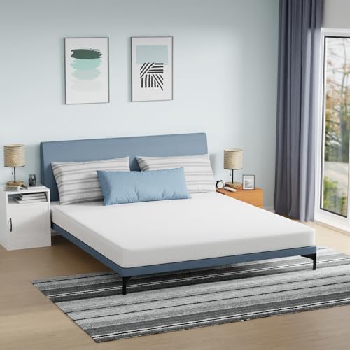 image for FDW California King Mattress 6 inch Gel Memory Foam Mattress Medium Fi