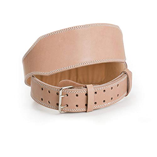 DOSNVG Leather Weight Lifting Belt, for Extreme Powerlifting Weightlifting Workout Gym Training Deadlift Back Lumbar Support Cardio Belt and Back Injury Protector