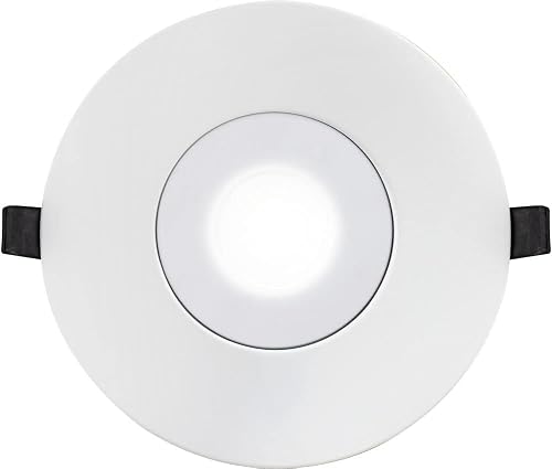Image of Luceco Flat Profile Bezel for FType Downlights, 95mm – 165 mm Diameter, Matt White (Pack of 6)