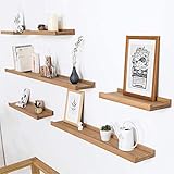 cd regal eiche rustikal Inman Home Wandregal, 30,5 cm, rustikal, massives Eichenholz, schwebendes Regal für Wandmontage, Wandmontage, Hängeregal für Zuhause, Aufbewahrung, Organizer, Bücherregal, Aufbewahrung, Bild-Regal