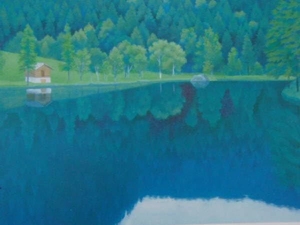 東山魁夷、【静映】、希少な高級額装用画集より、美品、新品額装付 東山魁夷（ひがしやま かいい）マスターピース コレクション