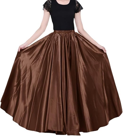 Image of Radhika 'n' Dhaanya creation Women's Silk Fabric Double Umbrella Lehenga Skirt Flare 8 to 9 mtrs.