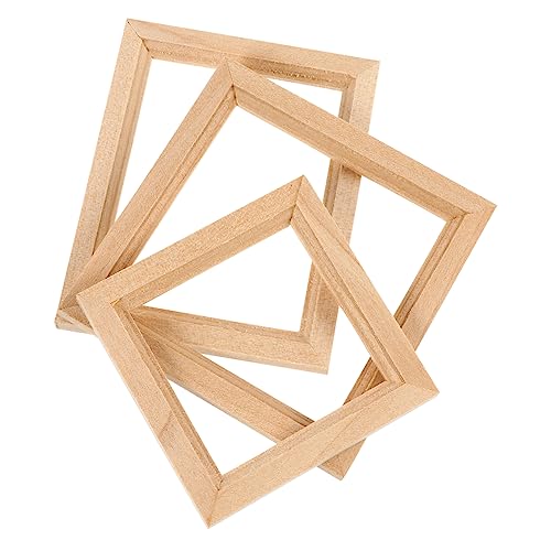 HEMOTON Lot De 3 Cadres Photo pour Maison De Poupée Écran Confortable Cadre De Poupée Kit De Jeu Chambres Bistrot Jardin Jouets Papier Peint Décor Mini Modèles Meubles De