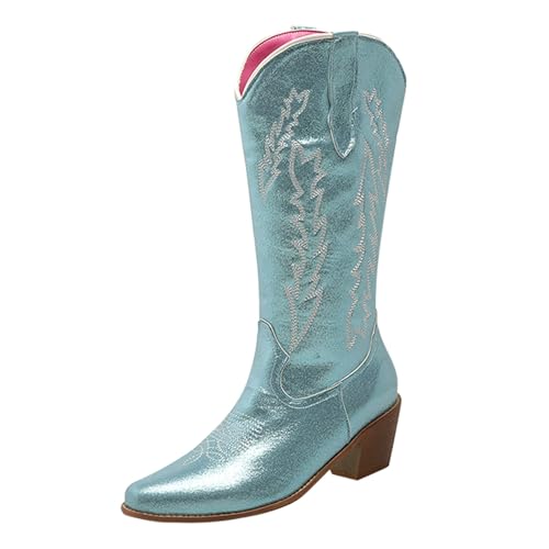 Botines Para Mujeres Mediados De La Mollet Bota De Cuero Con Cierre De Brillo Botas De Lluvia Caliente Impermeable Con Tacón Ancho Bajo Zapatos De Trabajo De Moda Clásico Botines De Nieve Elegante