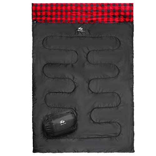 Soft, Comfortable Double Sleeping Bag - BESTEAM Cotton Flannel