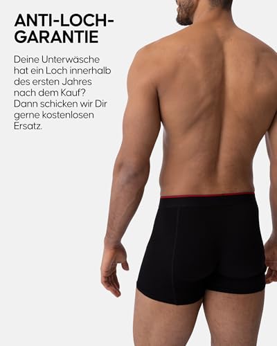 DANISH ENDURANCE DANISH ENDURANCE 6er Pack Bambus Boxershorts Herren, Unterhosen Herren mit oder ohne Eingriff, XL Black - Zusatzansicht 4 | TV | Video | Foto